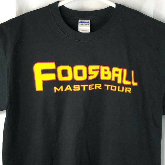 Foosball Master Tour L T-Shirt Large Mens Man Cave Table Soccer - Picture 4 of 4